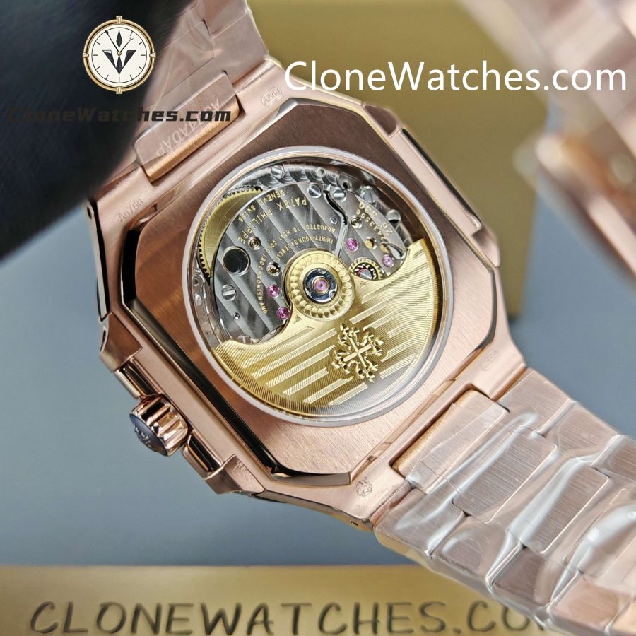Patek Philippe Super Clone Watches 1:1 CUBITUS Rose Gold 7128/1R-001 Brown Dial - Image 10