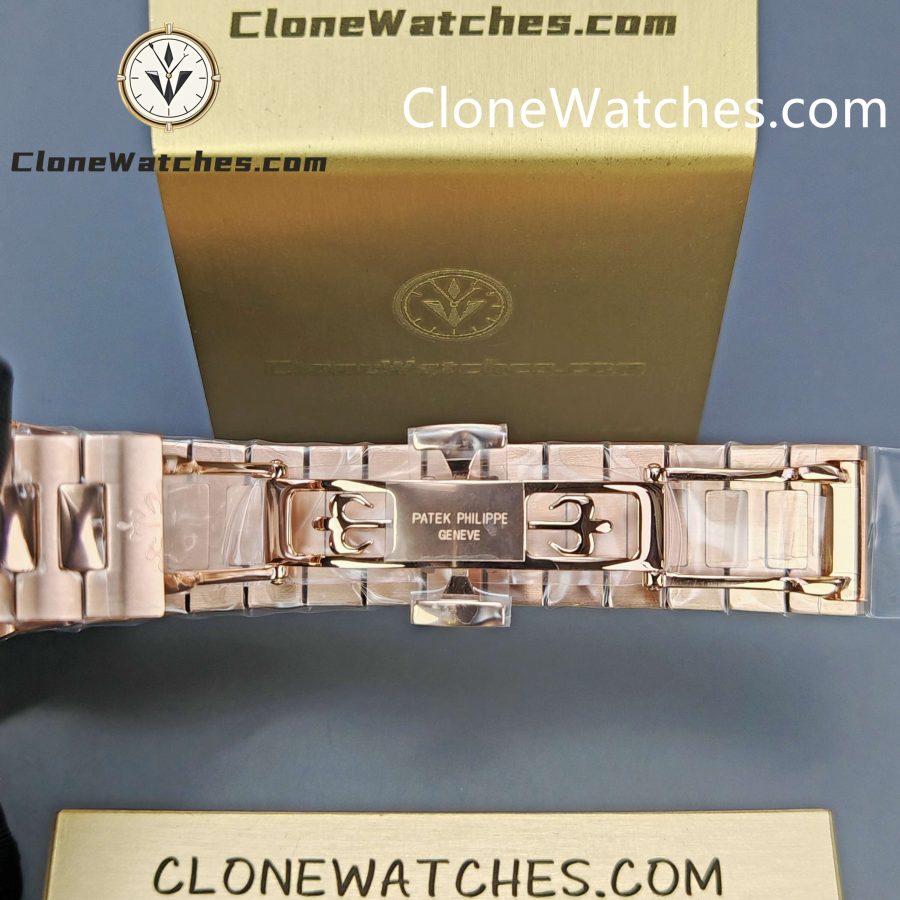 Patek Philippe Super Clone Watches 1:1 CUBITUS Rose Gold 7128/1R-001 Brown Dial - Image 13