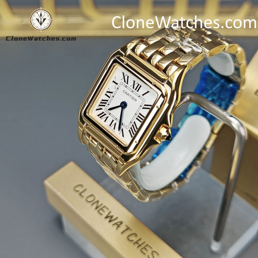 Cartier Super Clone Watches 1:1 PANTHÈRE DE CARTIER White Dial 27mm x37mm WGPN0009 - Image 2