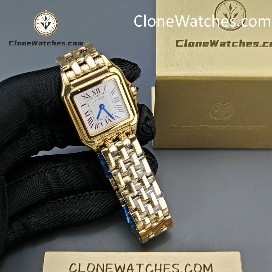 Cartier Super Clone Watches 1:1 PANTHÈRE DE CARTIER White Dial 27mm x37mm WGPN0009 - Image 3