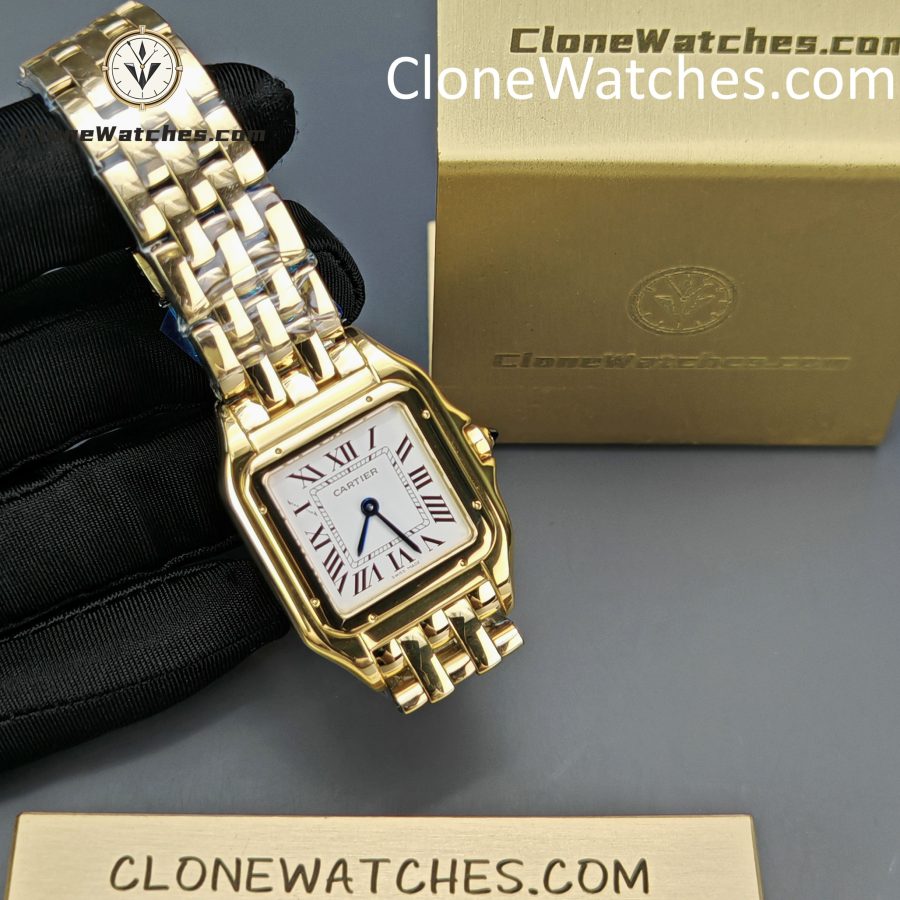 Cartier Super Clone Watches 1:1 PANTHÈRE DE CARTIER White Dial 27mm x37mm WGPN0009 - Image 4