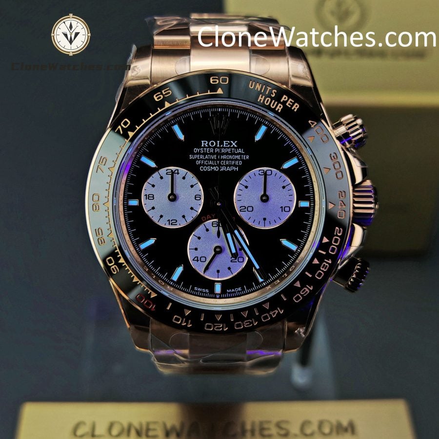 Rolex Super Clone Watches 1:1 Le Mans Daytona 100 Years Anniversary Rose Gold 4132 Movement - Image 2