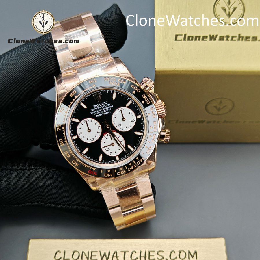 Rolex Super Clone Watches 1:1 Le Mans Daytona 100 Years Anniversary Rose Gold 4132 Movement - Image 6