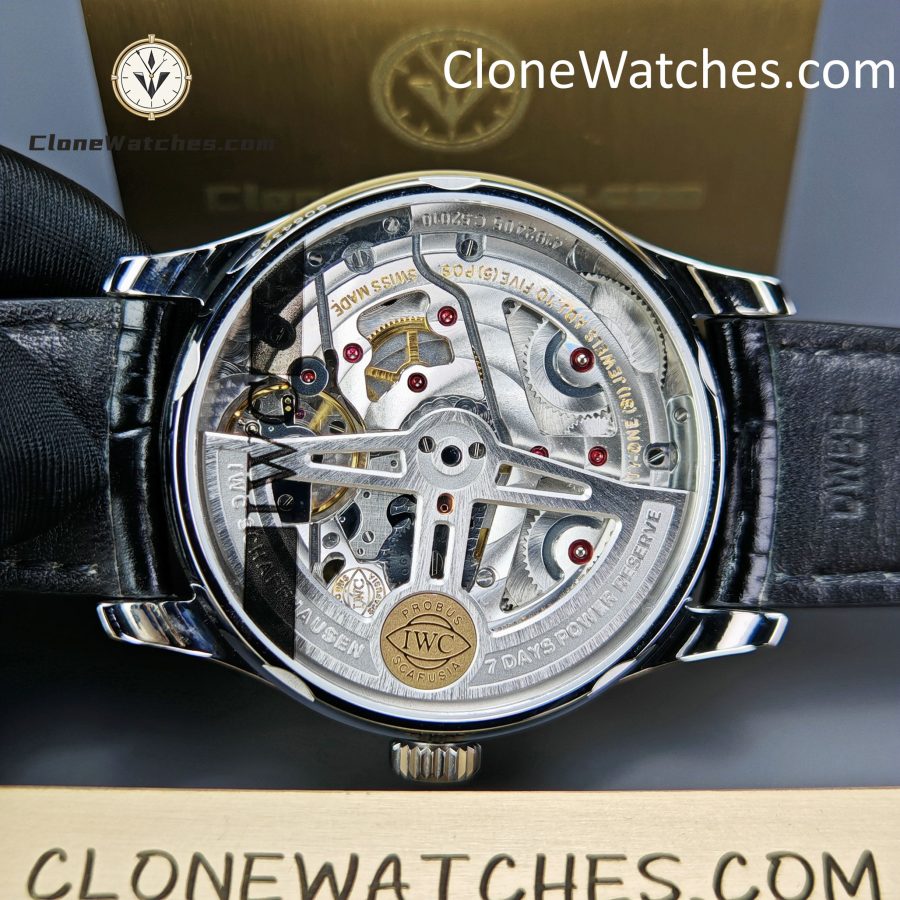 IWC Super Clone Watches 1:1 Portugieser Automatic 42MM Burgundy Dial IW500714 - Image 10