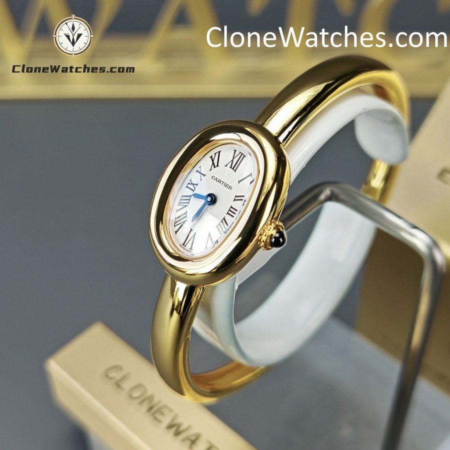Cartier Super Clone Watches 1:1 Baignoire 18K Gold White Dial WGBA0018 - Image 2