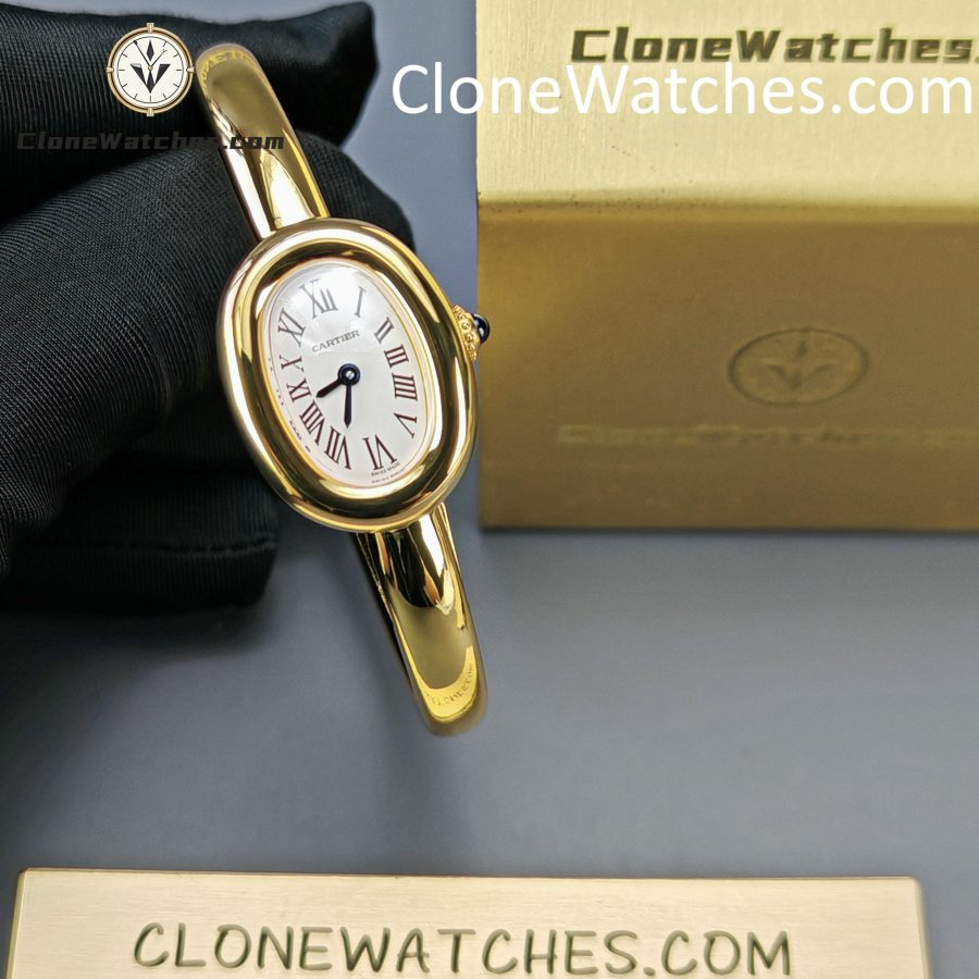 Cartier Super Clone Watches 1:1 Baignoire 18K Gold White Dial WGBA0018 - Image 3