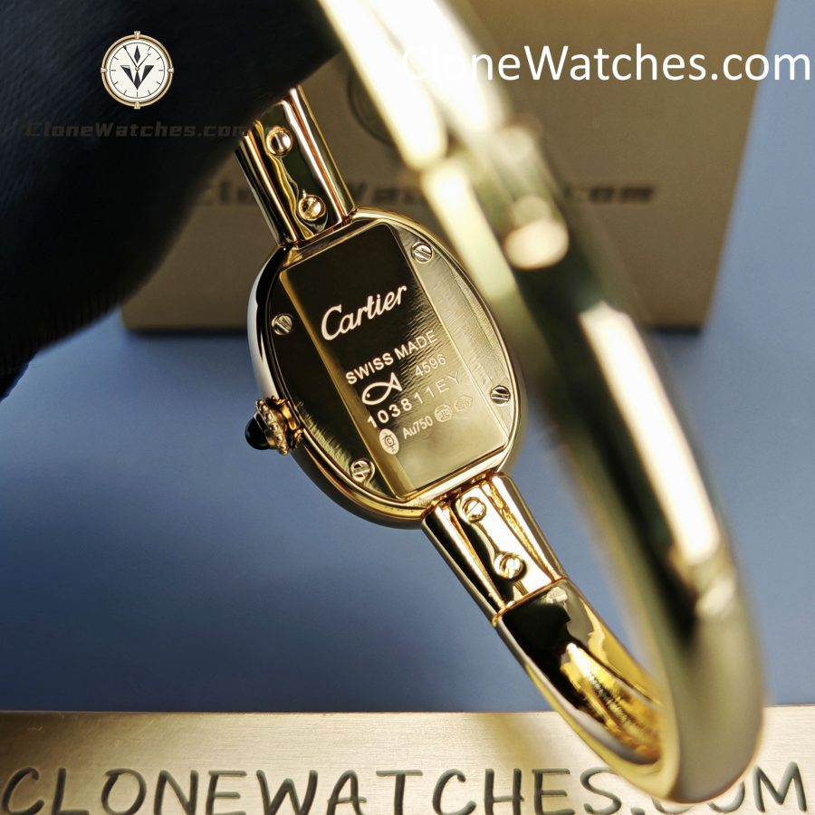 Cartier Super Clone Watches 1:1 Baignoire 18K Gold White Dial WGBA0018 - Image 10