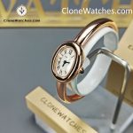 Cartier Super Clone Watches 1:1 Baignoire Rose Gold White Dial WGBA0019 - Image 2