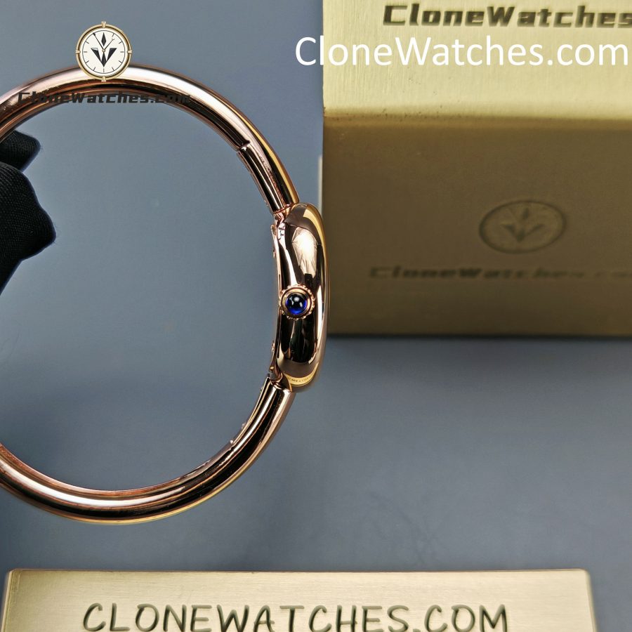 Cartier Super Clone Watches 1:1 Baignoire Rose Gold White Dial WGBA0019 - Image 5