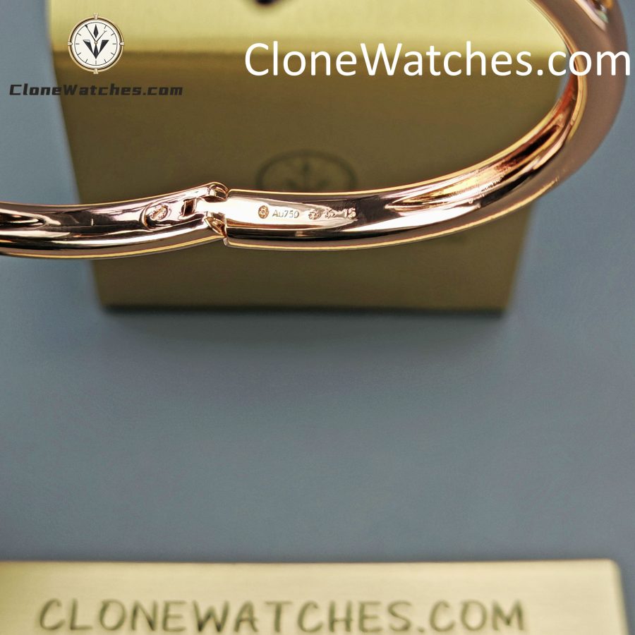 Cartier Super Clone Watches 1:1 Baignoire Rose Gold White Dial WGBA0019 - Image 8
