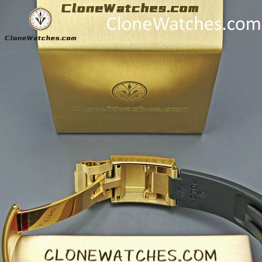 Modified Super Clone Watches 1:1 Rolex Daytona 18K Gold Diamond Bezel 4130 Movement - Image 13
