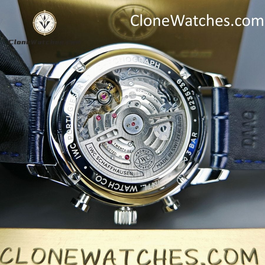IWC Super Clone Watches 1:1 Portugieser Chronograph Silver Dial 41MM IW371605 - Image 10