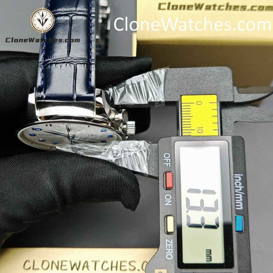 IWC Super Clone Watches 1:1 Portugieser Chronograph Silver Dial 41MM IW371605 - Image 13