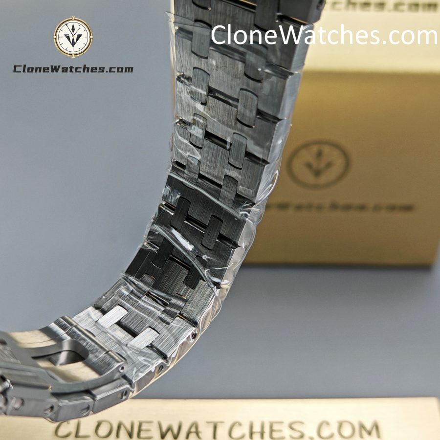 Audemars Piguet Super Clone Watches 1:1 Royal Oak Frost 15454BC Black Dial 37mm - Image 10
