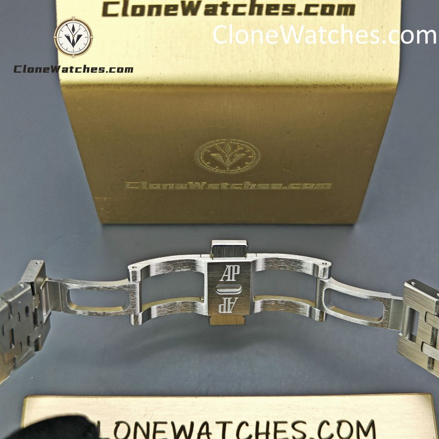 Audemars Piguet Super Clone Watches 1:1 Royal Oak Frost 15454BC Black Dial 37mm - Image 14