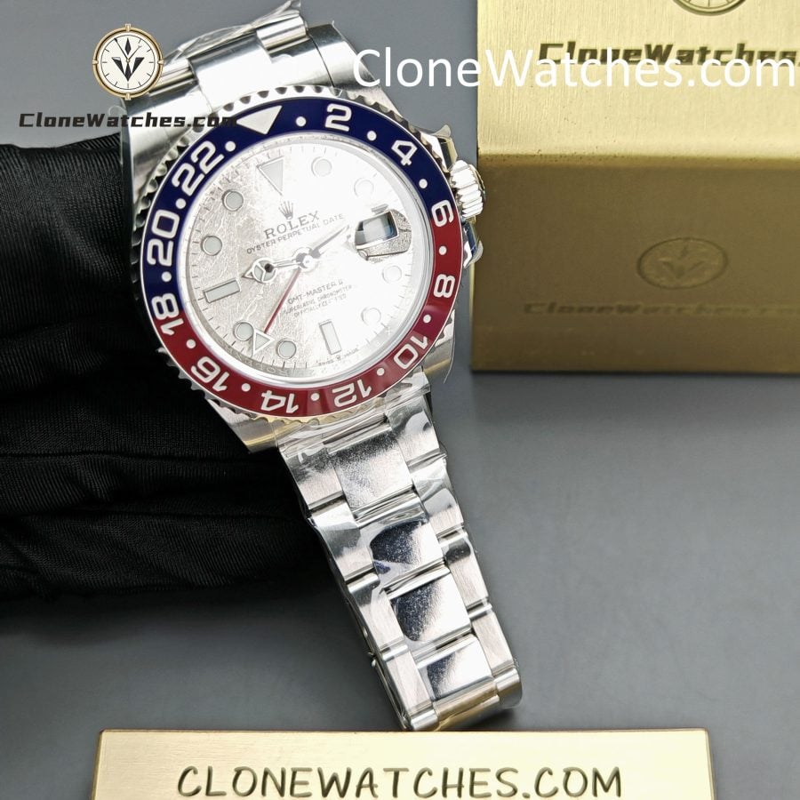 Rolex Super Clone Watches 1:1 GMT Master II Meteorite M126719blro-0002 Oyster 3285 Movement - Image 4