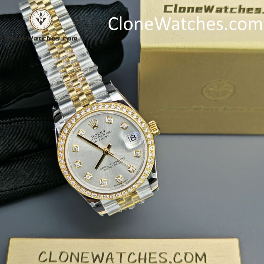 Rolex Super Clone Watches 1:1 DateJust m278383rbr-0020 Jubilee 31MM 2236 Movement - Image 4