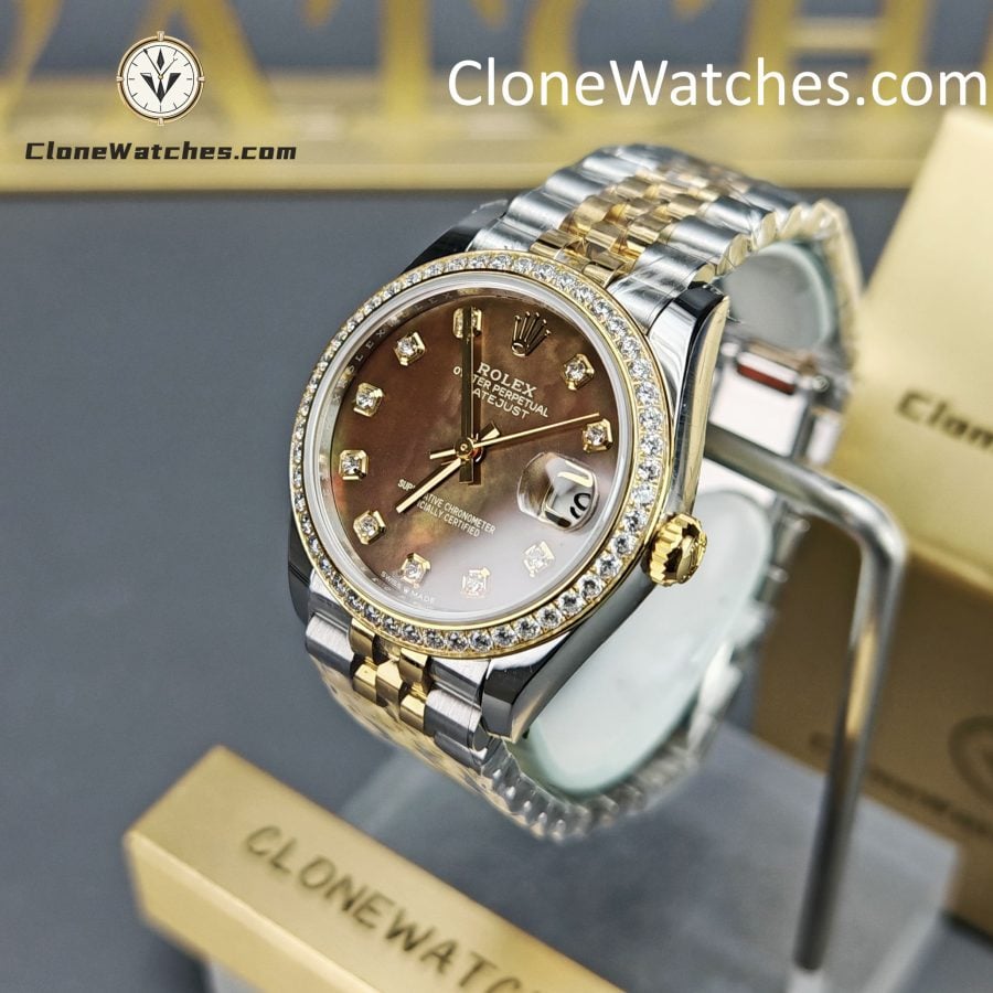 Rolex Super Clone Watches 1:1 DateJust m278383rbr-0024 Jubilee 31MM 2236 Movement - Image 2