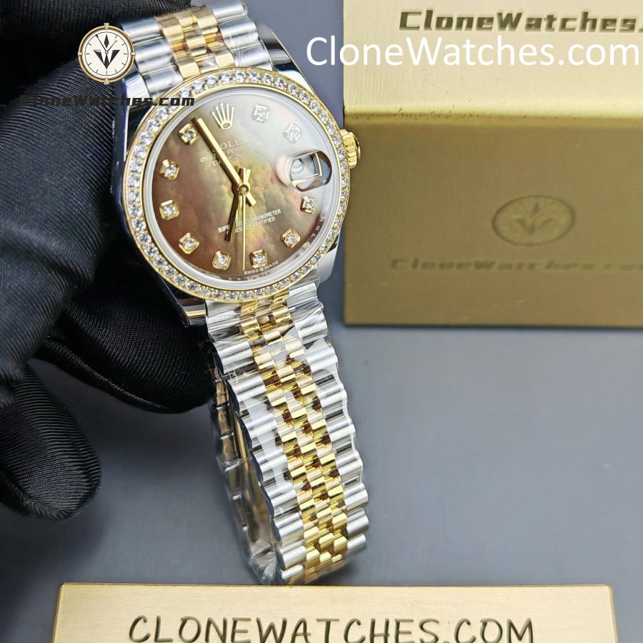 Rolex Super Clone Watches 1:1 DateJust m278383rbr-0024 Jubilee 31MM 2236 Movement - Image 3