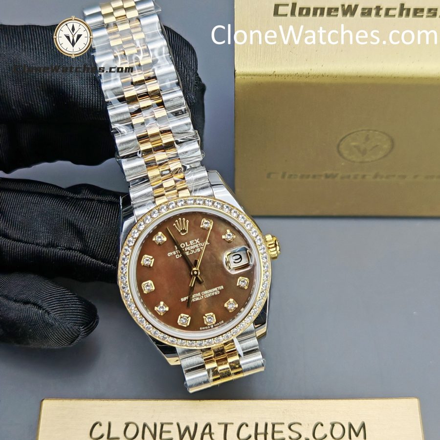 Rolex Super Clone Watches 1:1 DateJust m278383rbr-0024 Jubilee 31MM 2236 Movement - Image 4