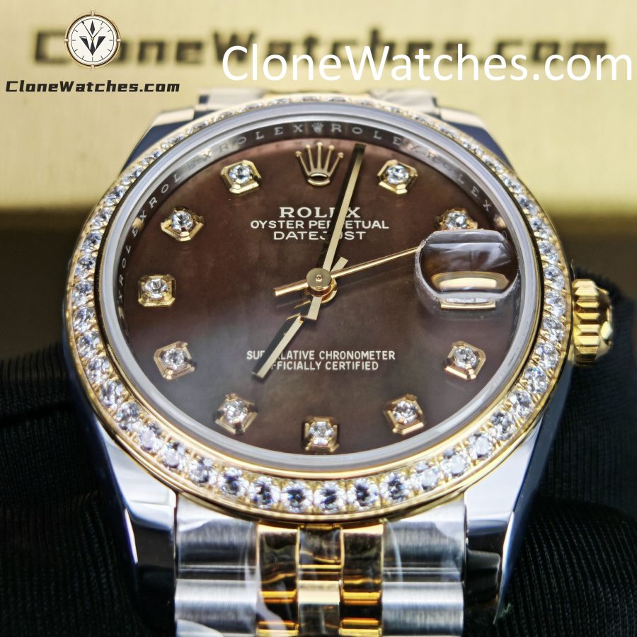 Rolex Super Clone Watches 1:1 DateJust m278383rbr-0024 Jubilee 31MM 2236 Movement - Image 12