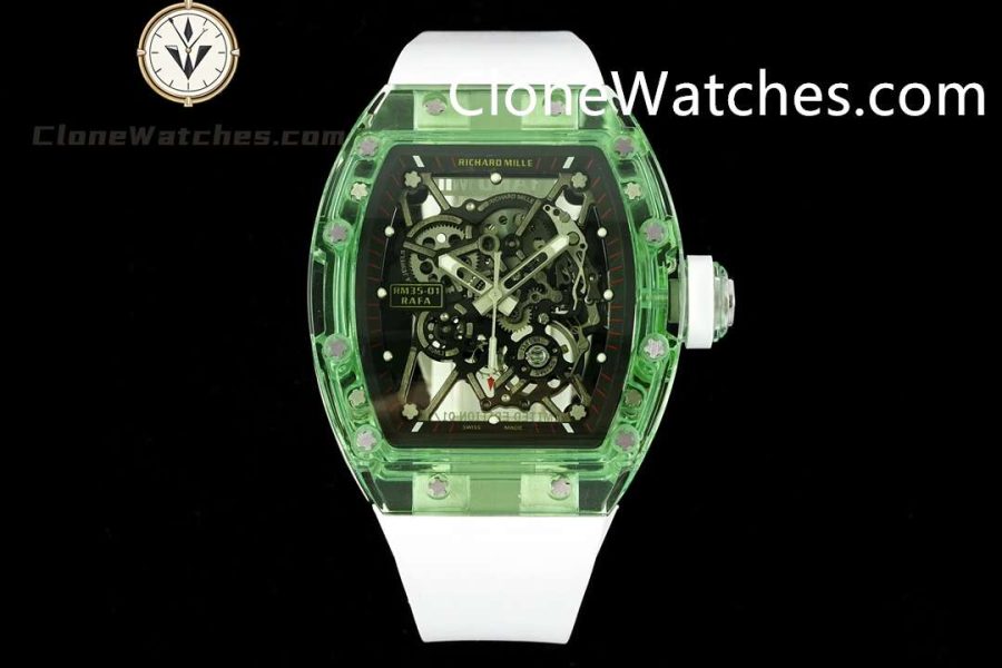 Super Clone Watches – Richard Mille 035 Green Crystal