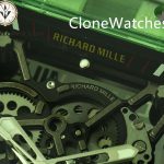 Richard Mille Super Clone Watches 1:1 RM 035 Green Crystal Tourbillon White Strap - Image 4