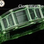 Richard Mille Super Clone Watches 1:1 RM 035 Green Crystal Tourbillon White Strap - Image 6