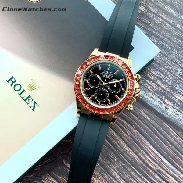 Super Clone Watches – Modified  Daytona  18K Gold Diamond Bezel