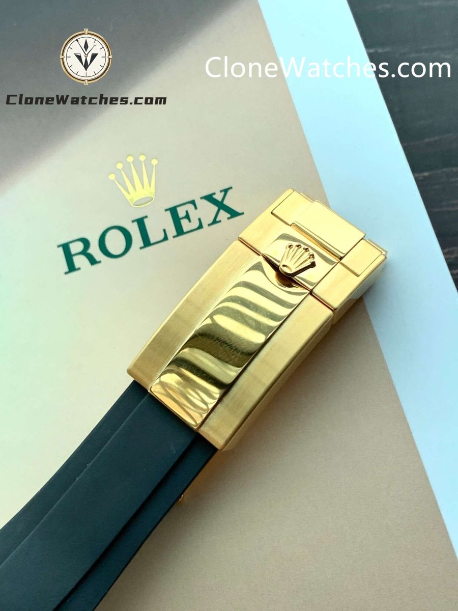 Modified Super Clone Watches 1:1 Rolex Daytona 18K Gold Diamond Bezel 4130 Movement - Image 9