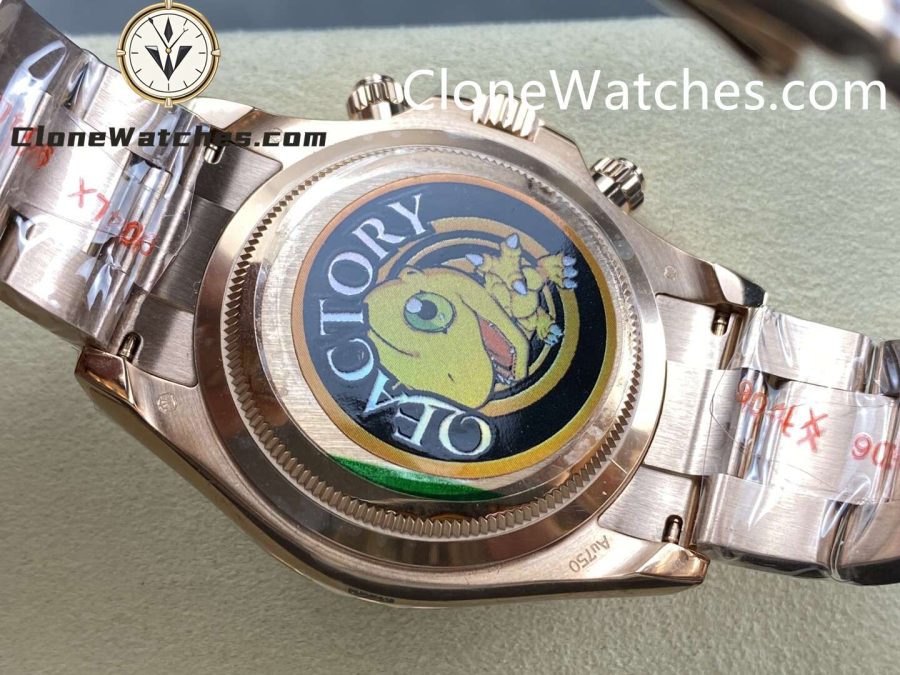 Rolex Super Clone Watches 1:1 Daytona Rose Gold Brown Dial M126505-0005 4131 Movement - Image 7