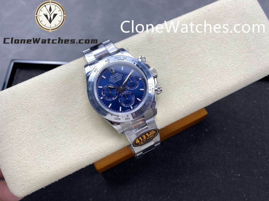 Rolex Super Clone Watches 1:1 Daytona Blue Dial M126509-0005 4131 Movement - Image 4