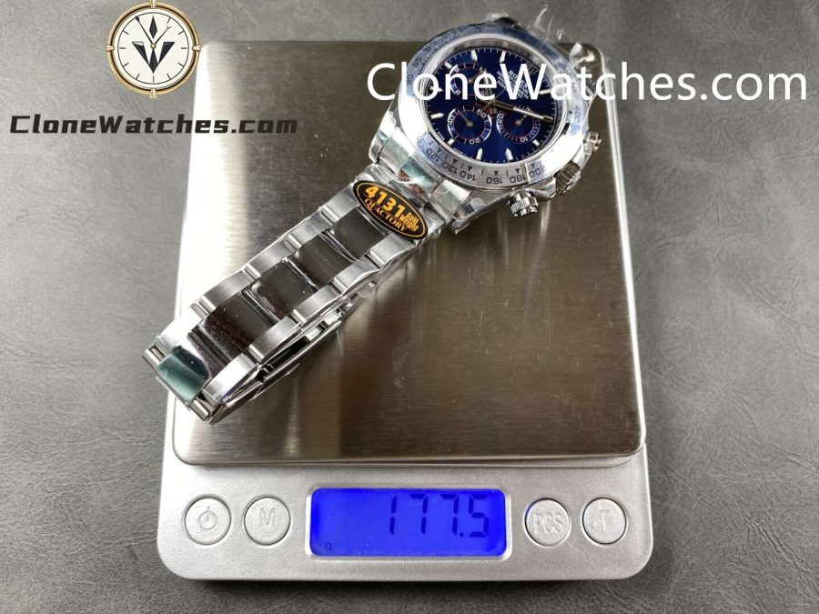 Rolex Super Clone Watches 1:1 Daytona Blue Dial M126509-0005 4131 Movement - Image 9