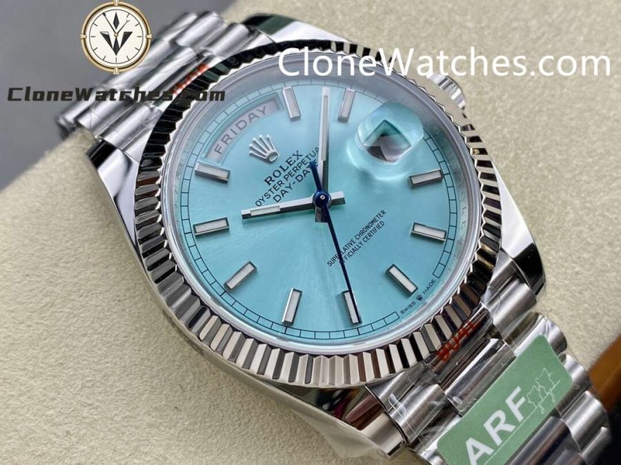 Rolex Super Clone Watches 1:1 Day Date Ice Blue  Dial 40mm M228236-0018 3255 Movement - Image 2