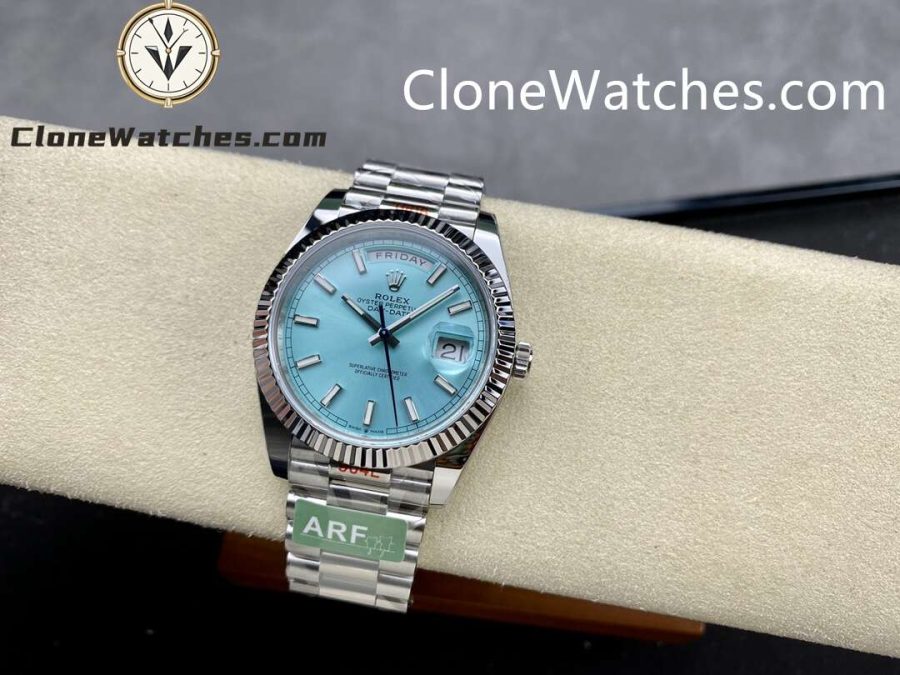Rolex Super Clone Watches 1:1 Day Date Ice Blue  Dial 40mm M228236-0018 3255 Movement - Image 4