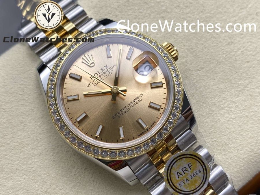Rolex Super Clone Watches 1:1 DateJust m278383rbr-0014 Jubilee 31MM 2236 Movement - Image 2