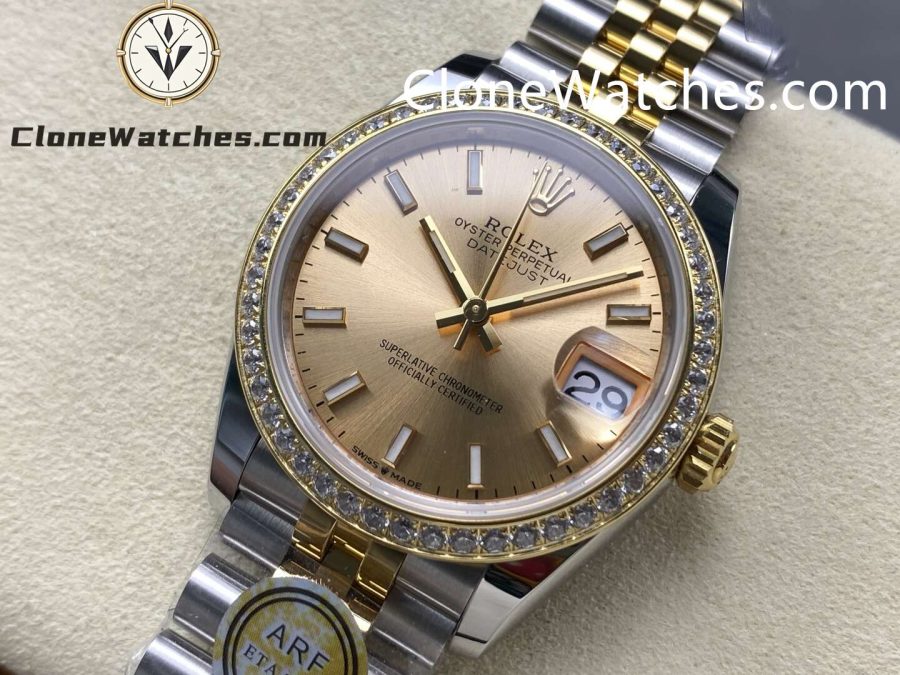 Rolex Super Clone Watches 1:1 DateJust m278383rbr-0014 Jubilee 31MM 2236 Movement - Image 3