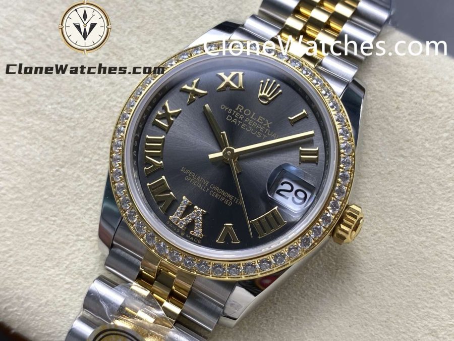 Rolex Super Clone Watches 1:1 DateJust m278383rbr-0018 Jubilee 31MM 2236 Movement - Image 2