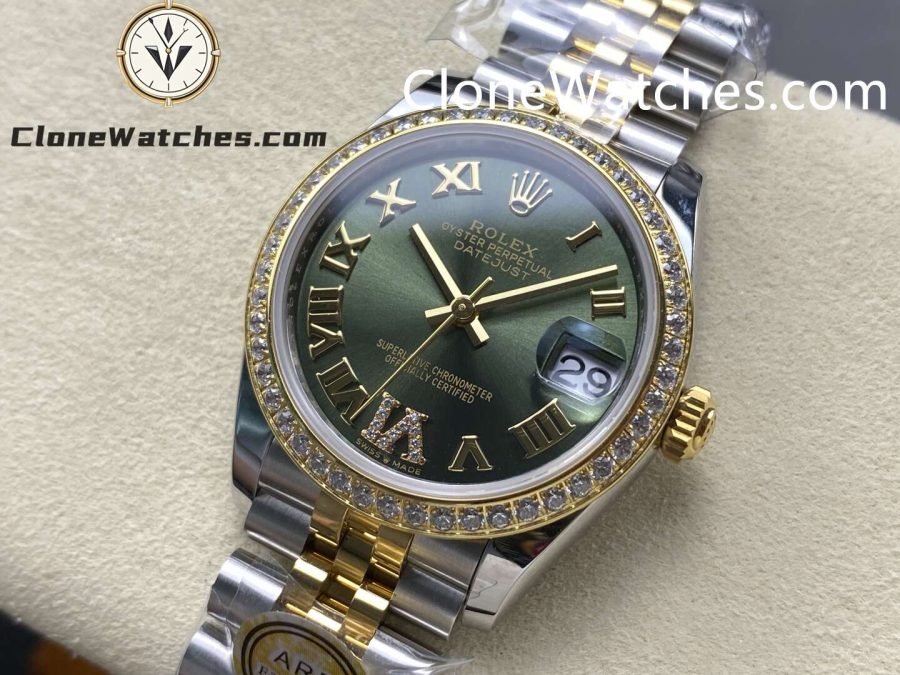 Rolex Super Clone Watches 1:1 DateJust m278383rbr-0016 Jubilee 31MM 2236 Movement - Image 2