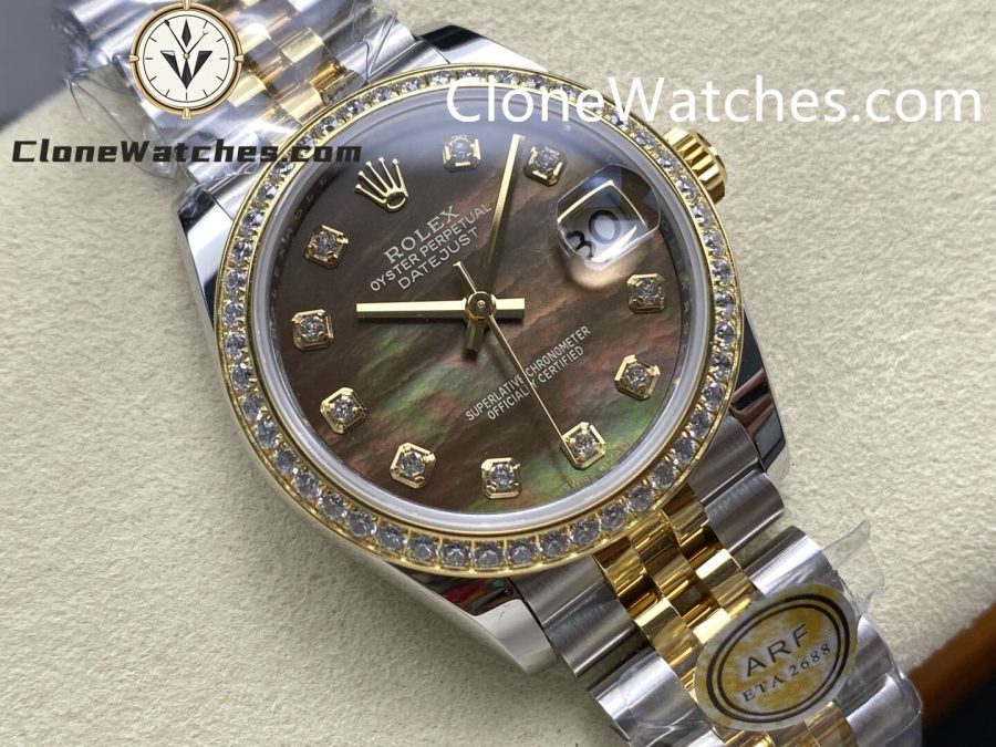 Rolex Super Clone Watches 1:1 DateJust m278383rbr-0024 Jubilee 31MM 2236 Movement - Image 2