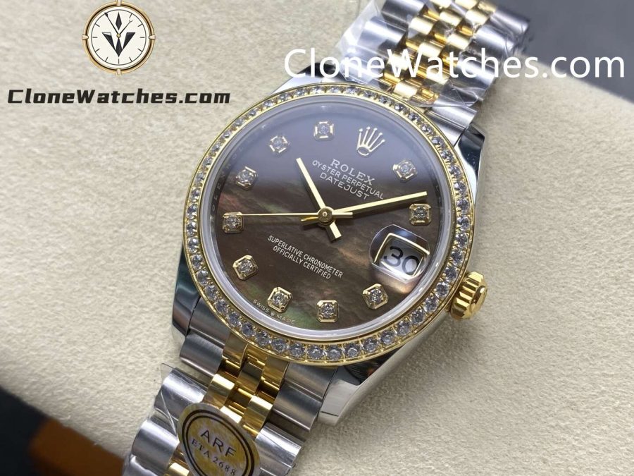 Rolex Super Clone Watches 1:1 DateJust m278383rbr-0024 Jubilee 31MM 2236 Movement - Image 3