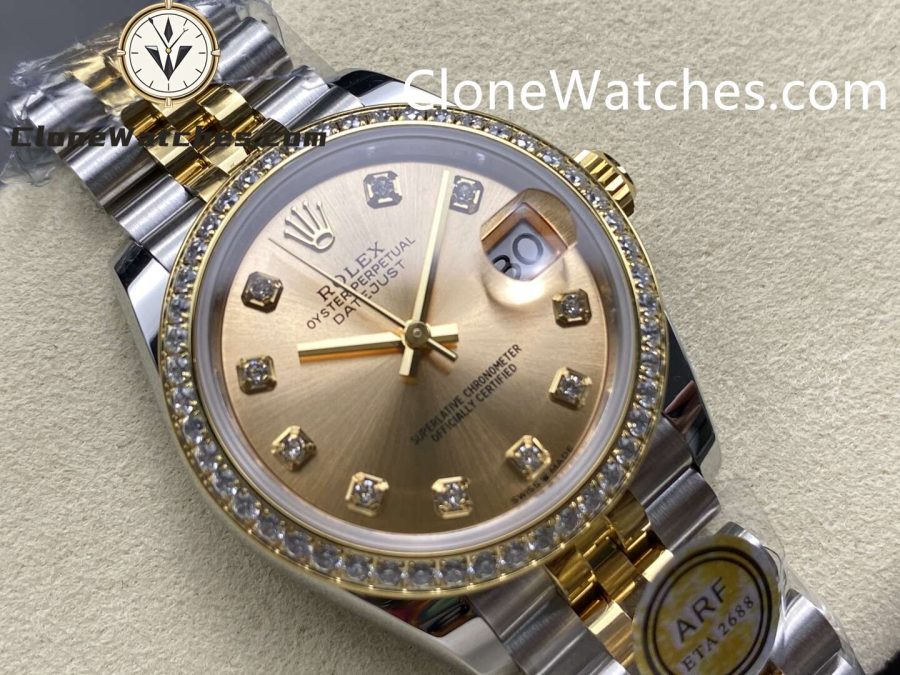 Rolex Super Clone Watches 1:1 DateJust m278383rbr-0026 Jubilee 31MM 2236 Movement - Image 2
