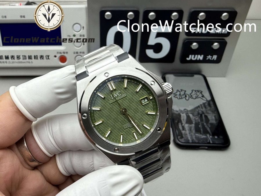 IWC Super Clone Watches 1:1 IW328908 Ingenieur Automatic 40 Green Dial - Image 3