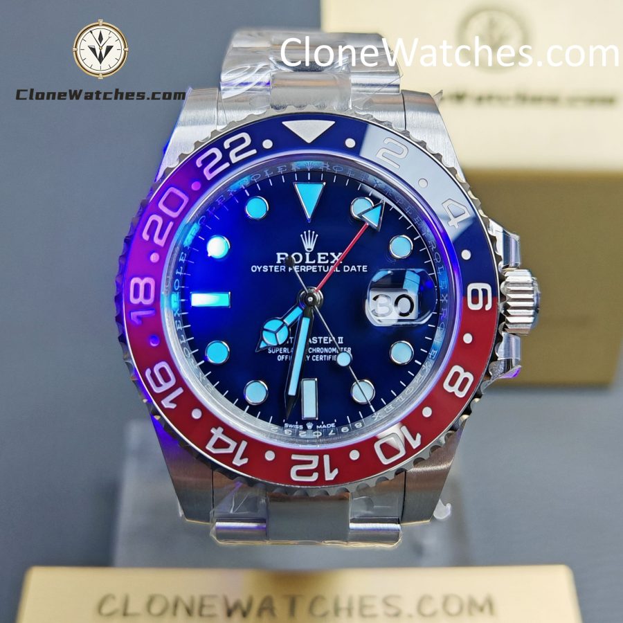 Rolex Super Clone Watches 1:1 GMT Master II m126719blro-0003 Oyster 3285 Movement - Image 2