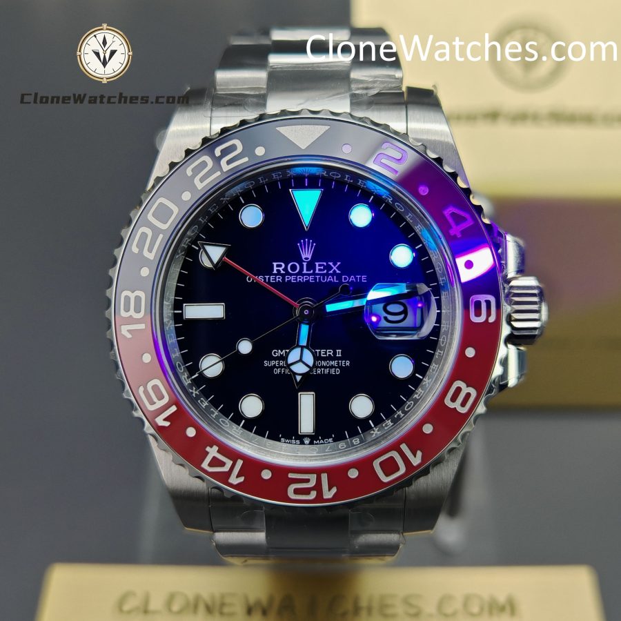 Rolex Super Clone Watches 1:1 GMT Master II m126719blro-0003 Oyster 3285 Movement - Image 2