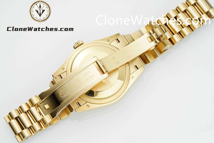 Rolex Super Clone Watches 1:1 Day Date 18K Gold White Dial 36mm m128238-0081 3255 Movement - Image 9