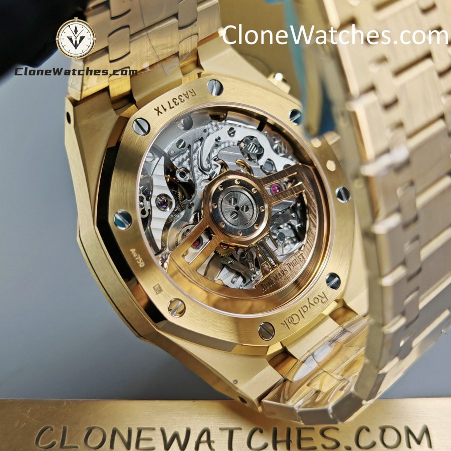 Audemars Piguet Super Clone Watches 1:1 Royal Oak Smoked Gold Dial 26240BA Selfwinding Chronograph - Image 12