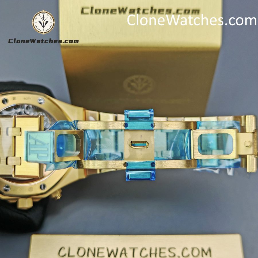 Audemars Piguet Super Clone Watches 1:1 Royal Oak Smoked Gold Dial 26240BA Selfwinding Chronograph - Image 13