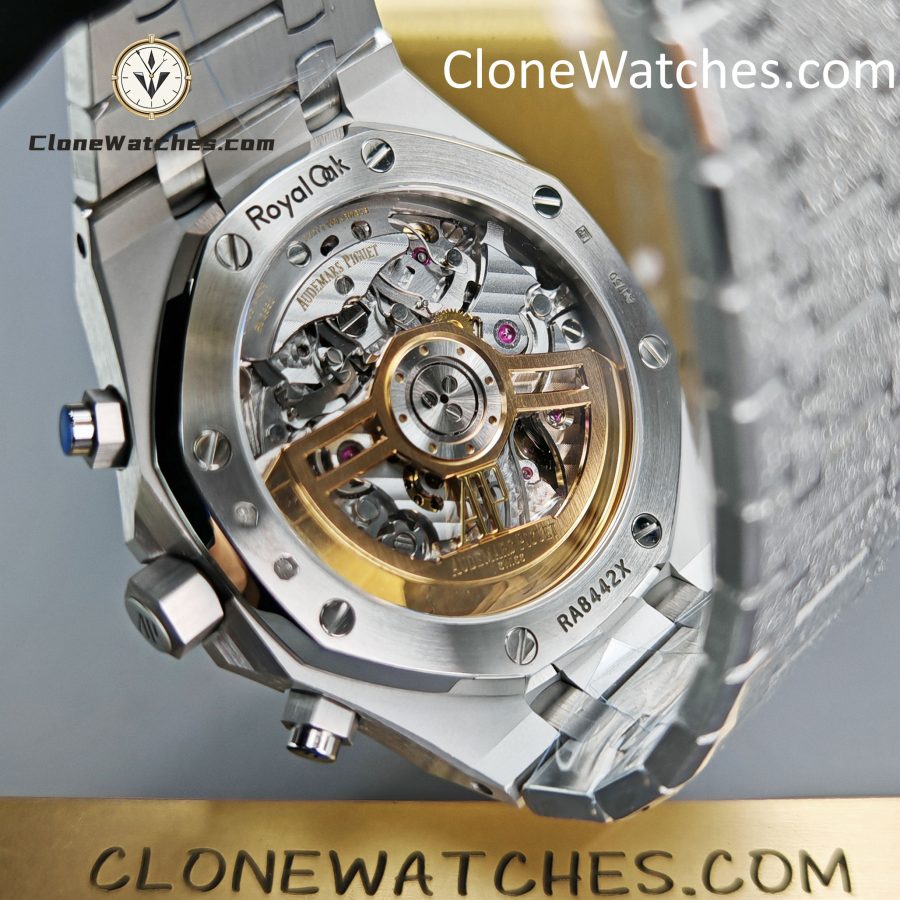 Audemars Piguet Super Clone Watches 1:1 Royal Oak Smoky Blue Dial 26240BA Selfwinding Chronograph - Image 11