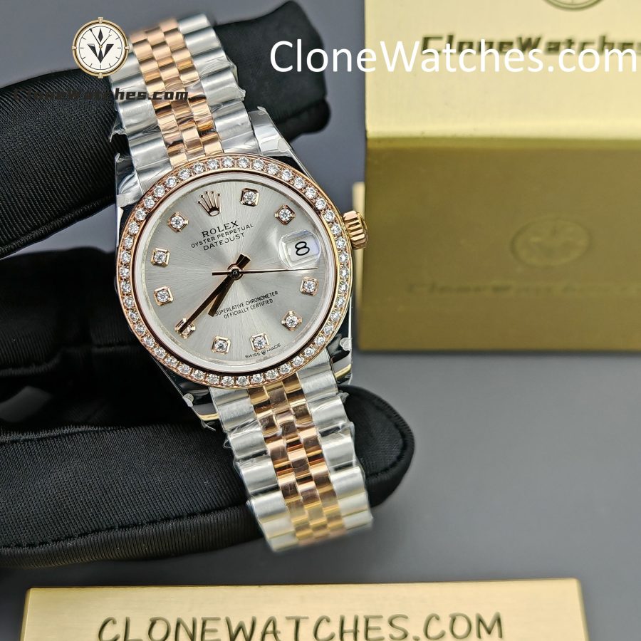 Rolex Super Clone Watches 1:1 DateJust m278381rbr-0016 Jubilee 31MM 2236 Movement - Image 4